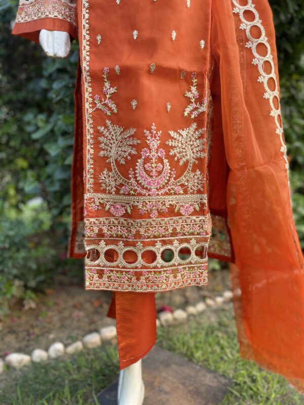 Orange Fancy Suit - 3 piece - Image 2