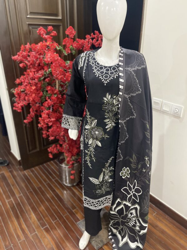 Khadar Black Dress - 3 piece - Image 2