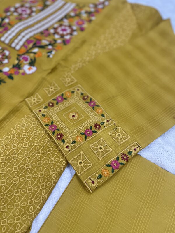 Khadar Yellow Dress - 2 piece - Image 4