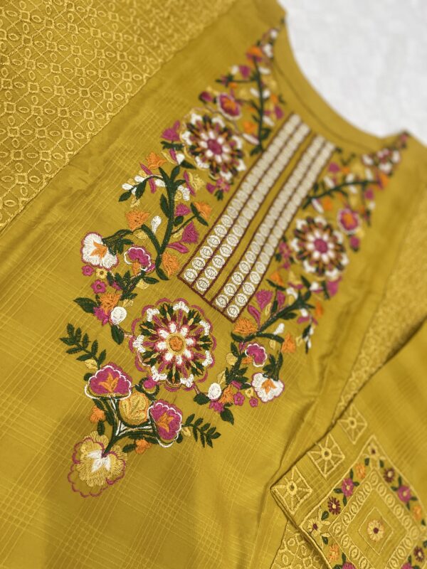 Khadar Yellow Dress - 2 piece - Image 5