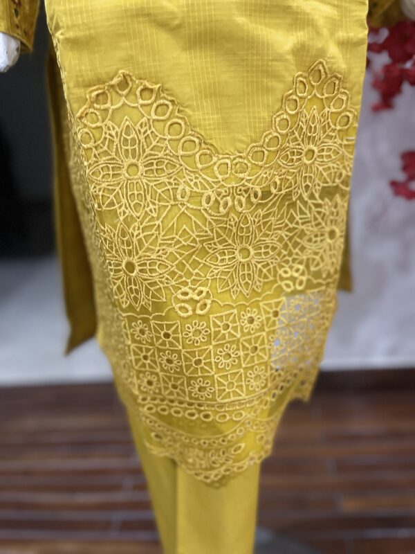 Khadar Yellow Dress - 2 piece - Image 6