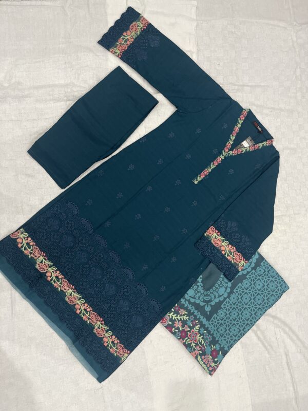 Khadar Blue Dress - 3 piece - Image 2