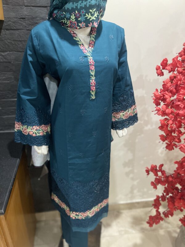 Khadar Blue Dress - 3 piece