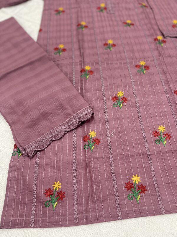 Khadar Pink flowery  - 2 piece - Image 6