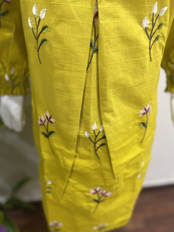 Khadar Yellow Flowery  - 2 piece - Image 6